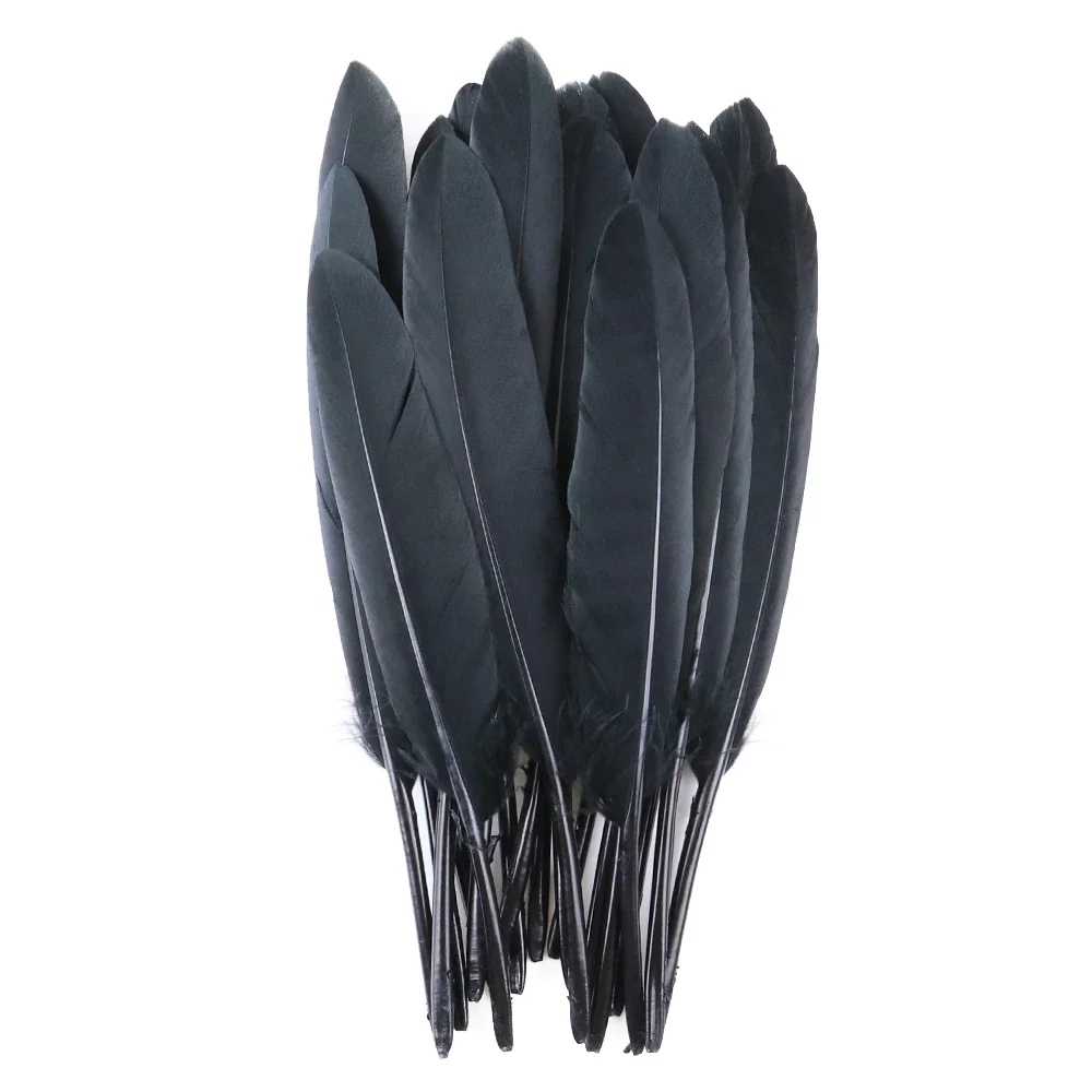 50Pcs Natural Black Goose Ostrich Feathers for Jewelry Earrings Making Diy Dream Catcher Decoration Crafts Plume Accessories