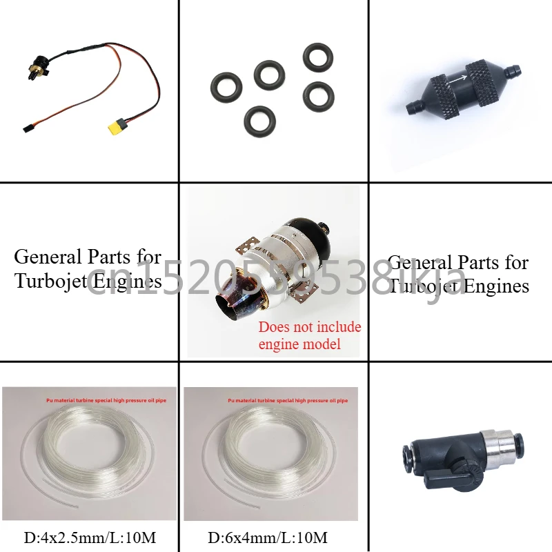 General Parts for Turbojet Engines Brushless Suction Pump Clutch Gasket Oil Filter Ball Valve PU Tubing 4x2.5mm/6x4mm