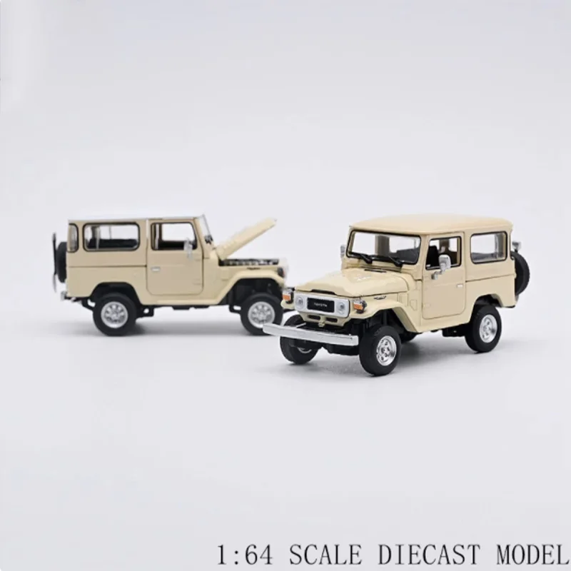 

Diecast Original 1:64 Scale Land Cruiser 4-drive SUV LC40 FJ40 Simulation Alloy Car Model Static Collectible Toy Gift