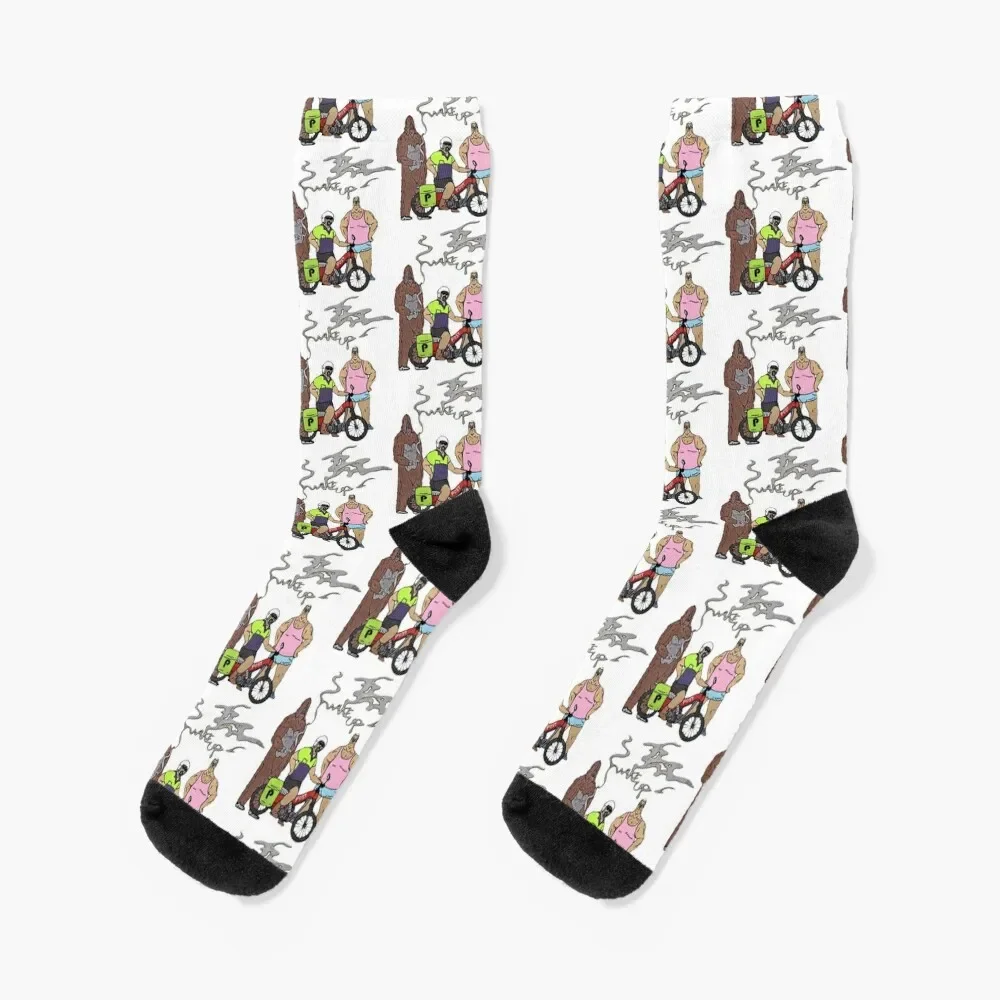 Sassy Lez Mike Nolan Wake Up The Big Lez Show Socks fashionable short Socks Men Women's