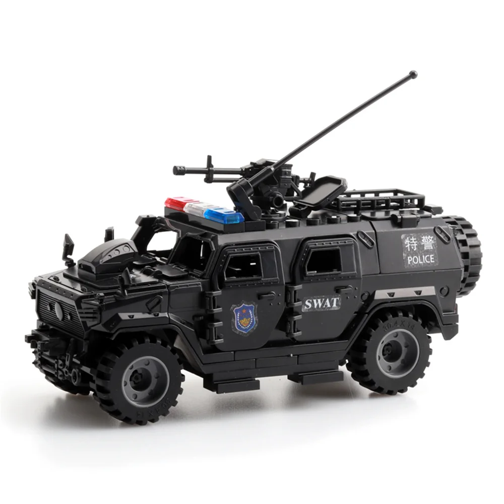 World War 2 WW2 Army Military Soldiers Police SWAT Armored Vehicle Model Building Blocks Bricks Children\'s Toys Gift ﻿