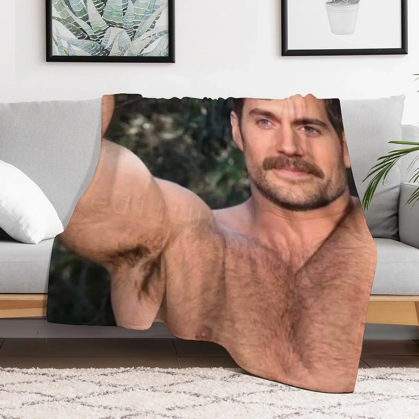 هنري كافيل رمي بطانية فاخرة بطانيات أريكة الزخرفية للطفل بطانيات هدية شخصية #2