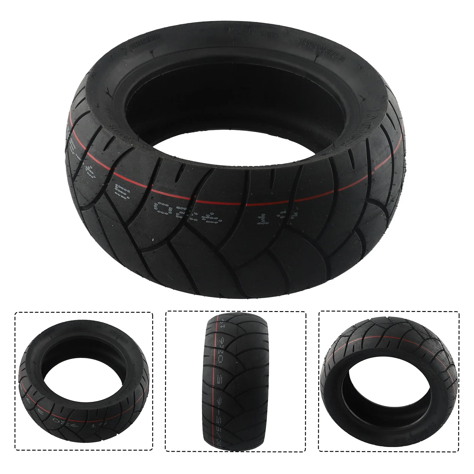 

Druable Practical Tubeless Tyre Electric Scooters Upgrade 100/55 65 90/65 65 Black For Modified Electric Scooters