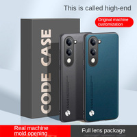 Plain Leather Case For VIVO Y04 Y29 Y19S Y28 Y18 Y37 Y03 Y76 Y17S Y16 Y35 Y22 Y22S Hard Camera Protect Cover