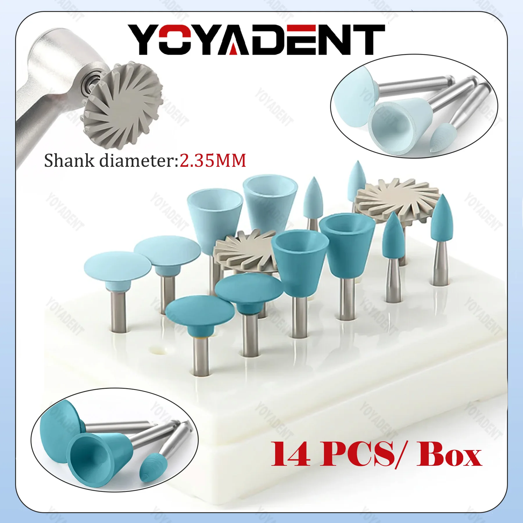 

14 шт./кор., стоматологические силиконовые шлифовальные головки, композитный набор для полировки зубов для композитной смолы, циркония, фарфора, полировки