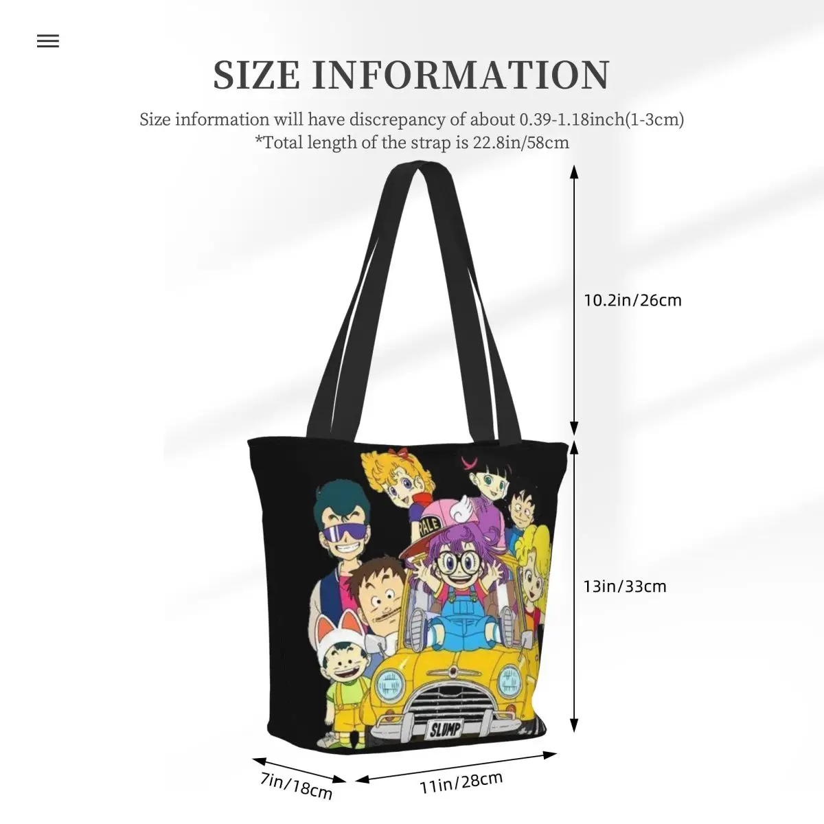 Borsa shopper A-Arale-Norimaki Borsa a tracolla da donna Borse tote femminili casual