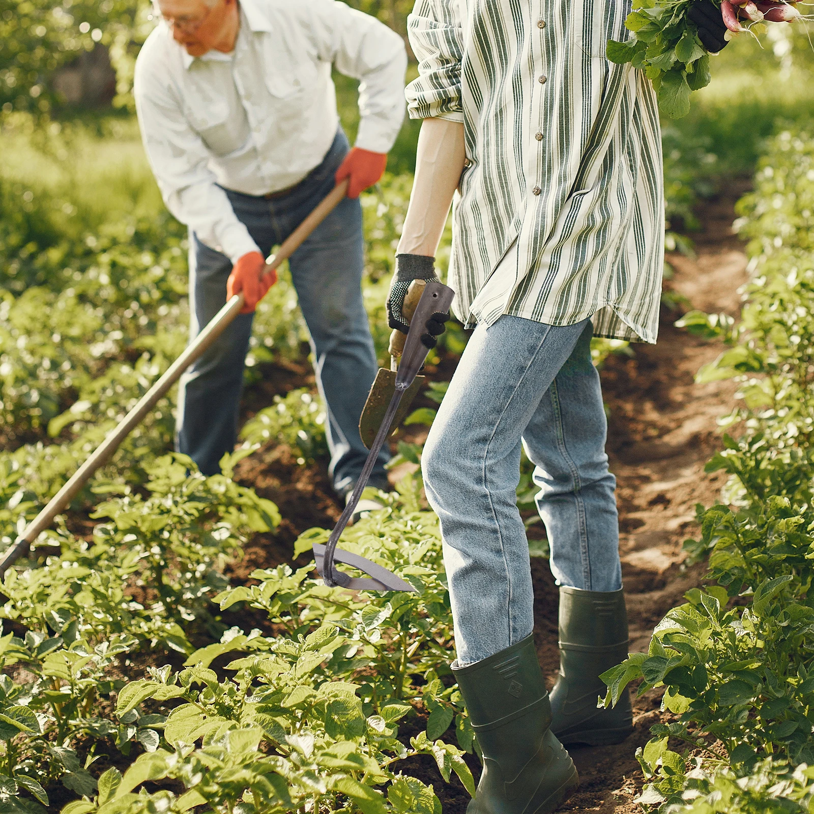 

Garden Hoe Steel Hand Shovel For Weeding Grass Digging Tool Cultivating Planting Outdoor Gardening Snow Removal