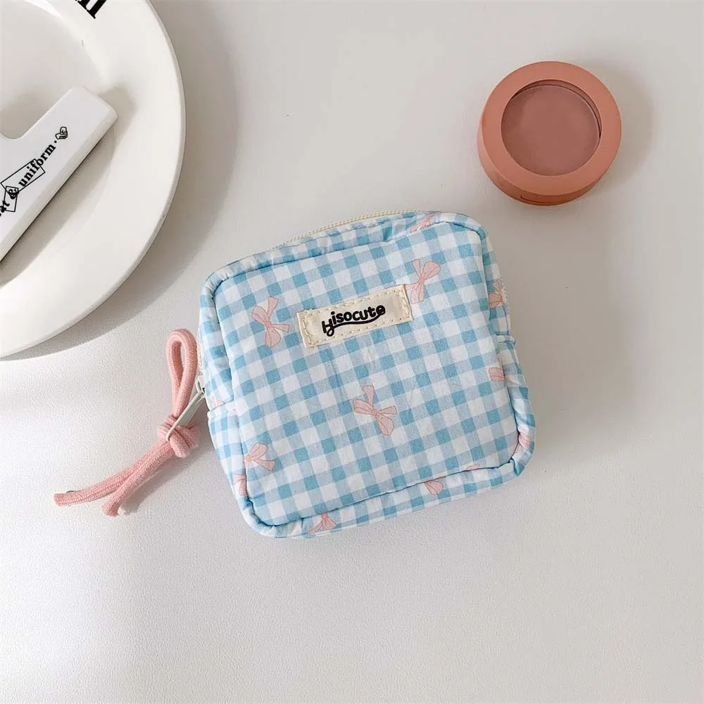 Makeup Brush Storage Bow Cosmetic Bag Cosmetic Case Large Capacity Bow Makeup Bag Handbag Wash Pouch Cloth Coin Purse