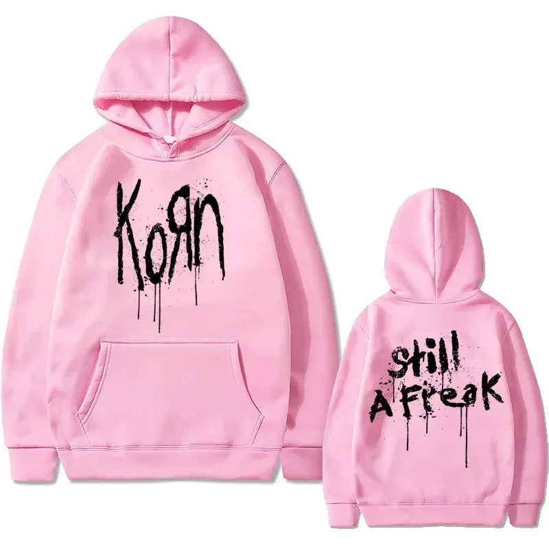 Rock Band Korn Music Concert WORLD TOUR Graphic Hoodie Autumn Winter Men Oversized Clothes Coat Unisex Vintage Gothic Sweatshirt