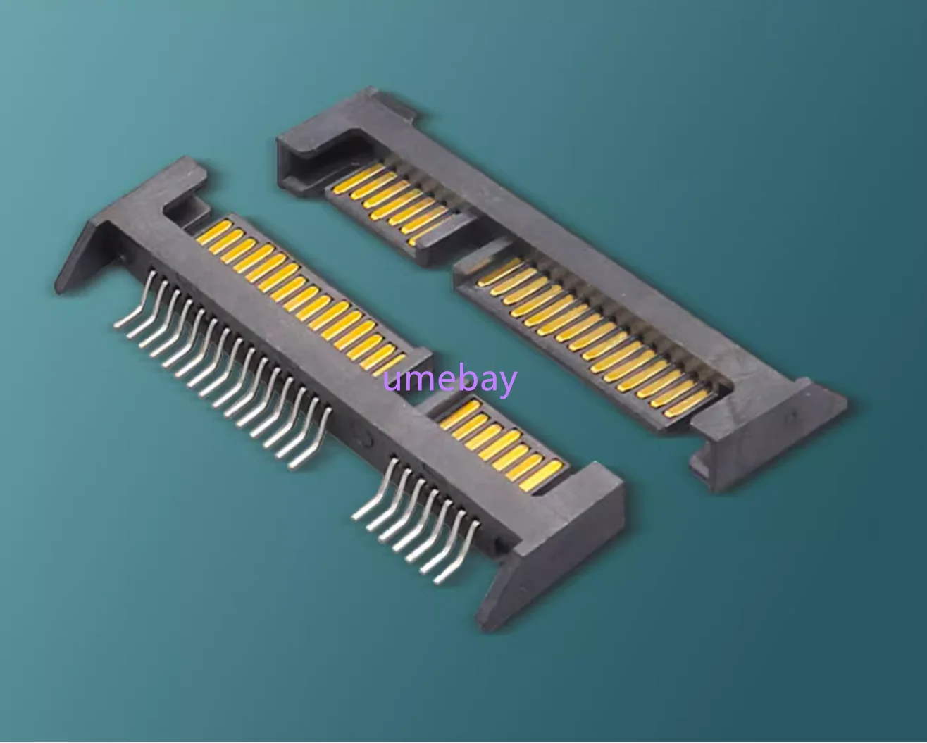 20 piece, integrated circuit.  SATA7P+15P Male Seat A-Type SMT with Convex Plastic Point Fixed Pin Connector Interface Socket