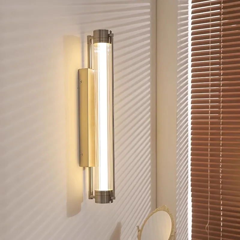 Bauhaus simple bedroom bedside wall lamp antique designer hotel homestay bathroom corridor mirror