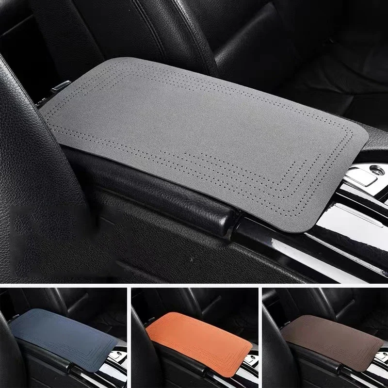 1PC Car Armrest Box Protection Pad Car Central Armrest Glove Four Seasons Universal Plush Elbow Pad Car Interior Accessories