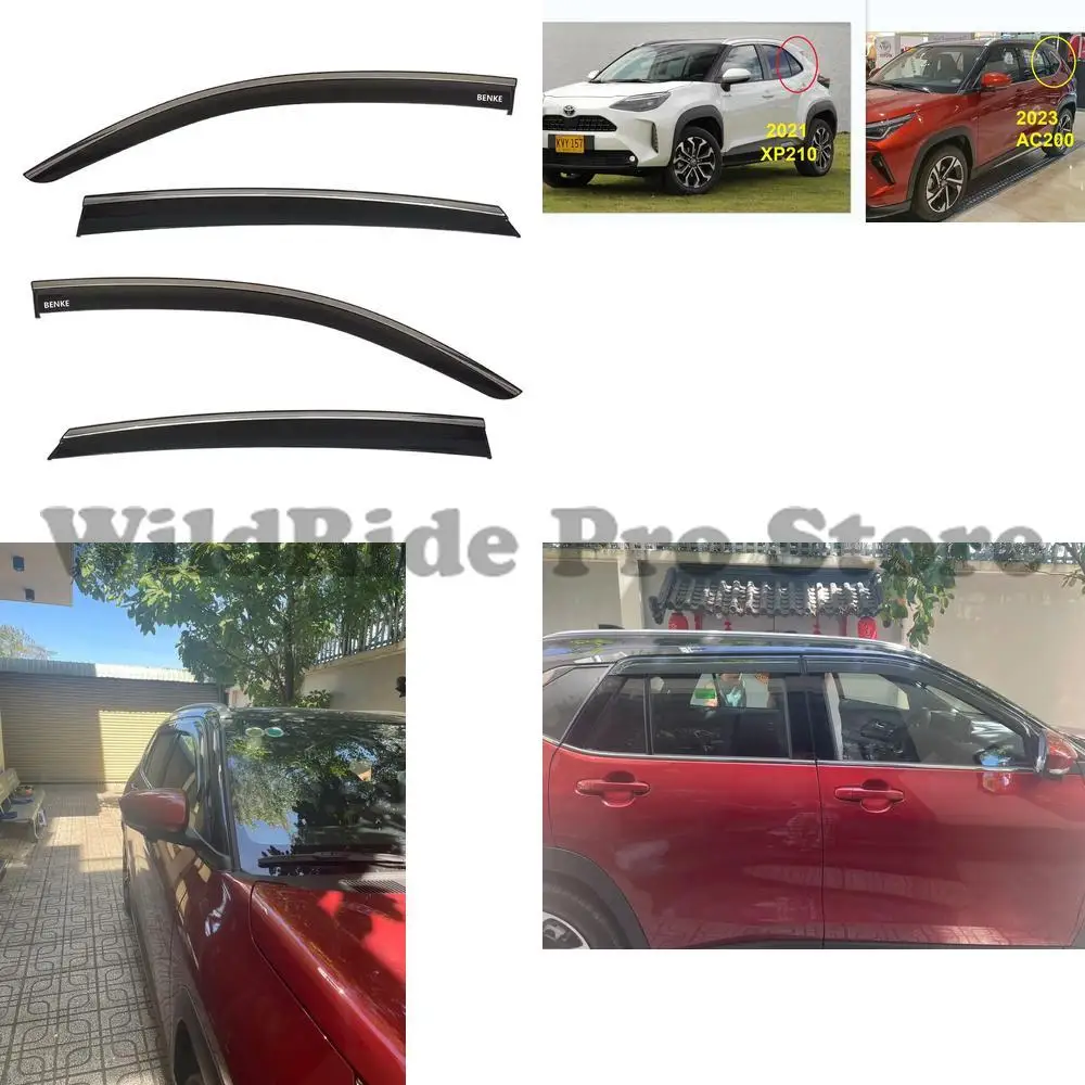 

1 комплект ветрового дефлектора для Toyota Yaris Cross AC200 2023, защита от дождя, боковое окно, солнцезащитный козырек, защита лобового стекла