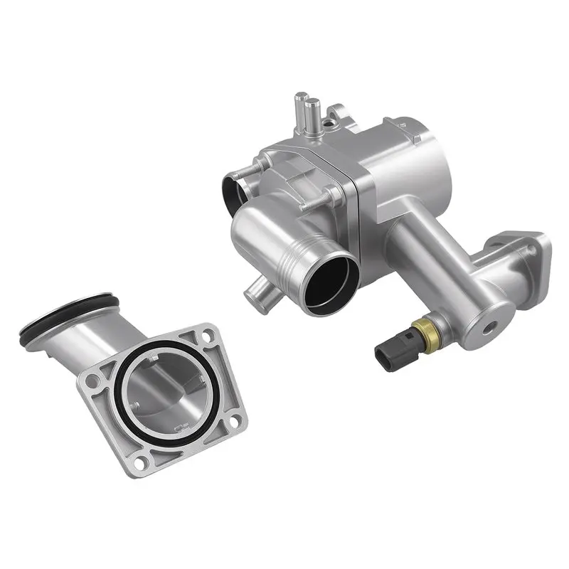 BB Thermostat Housing Assembly+ Water Outlet Replacement Parts For Jaguar S-Type XJ8 XJR 4.2L 2003- 2005-AJ89485 AJ87947