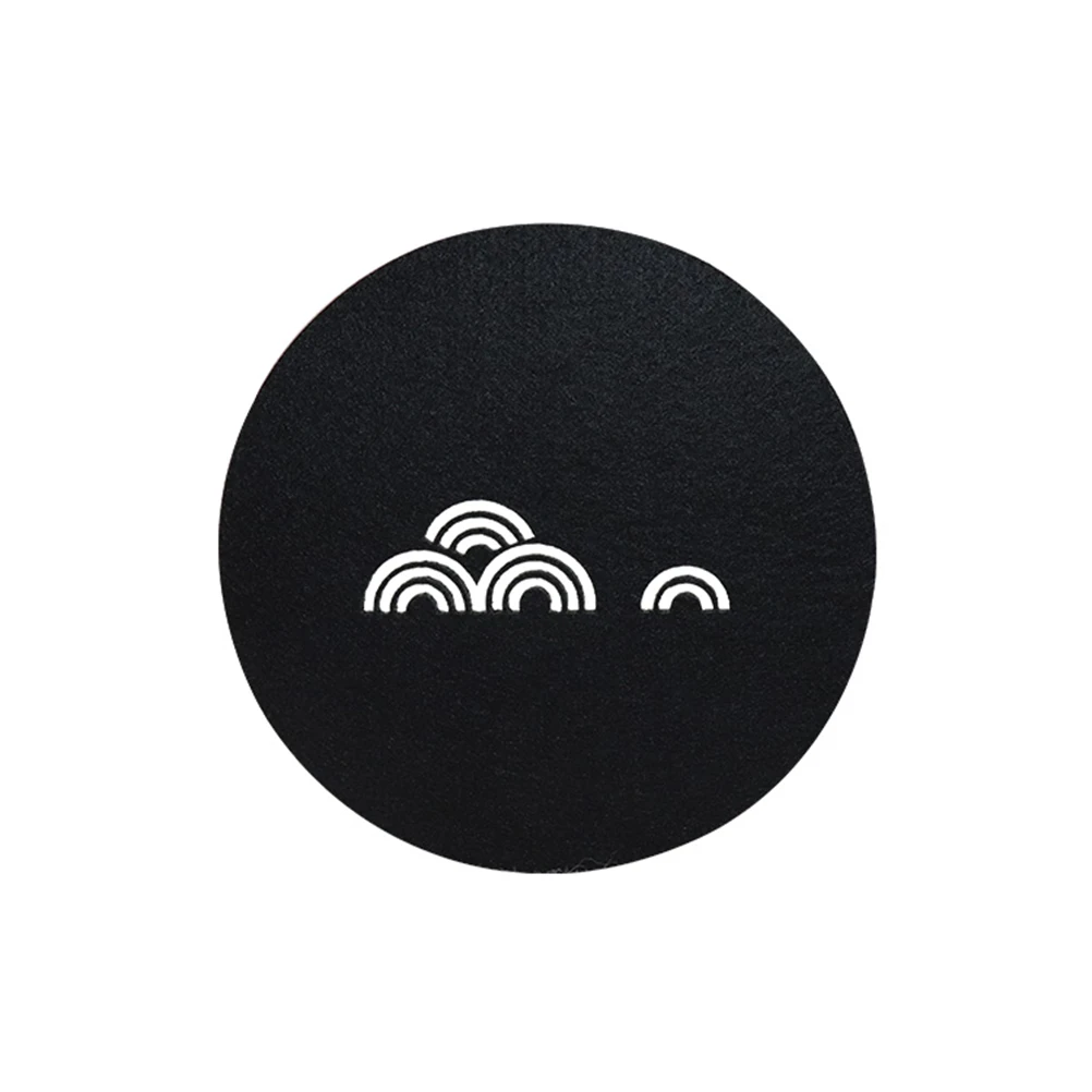 

7 Pcs Felt Coasters Heat Resistant Tea Pads Cup Coffee Mats Absorbent Earth Tones