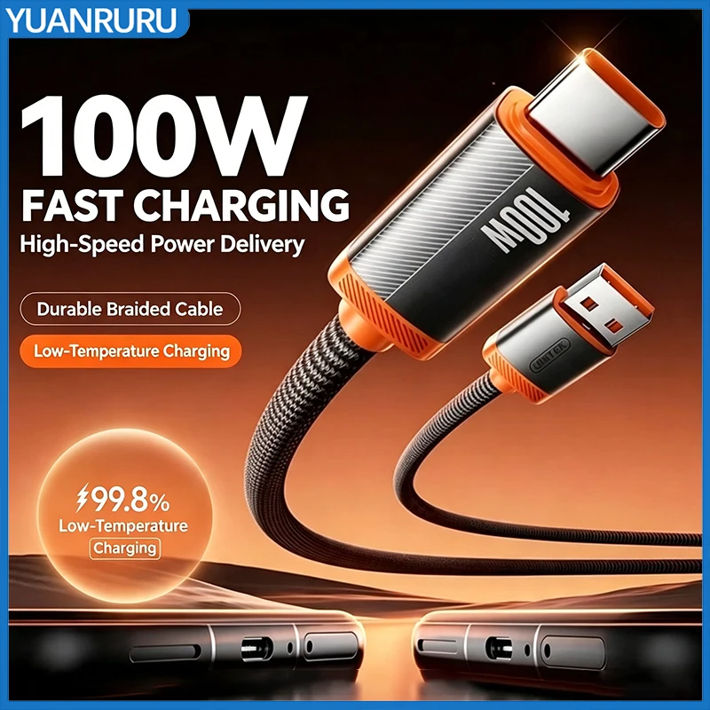 USB Type-C Extended 1M 1.5M 2Meter Android Micro Type-C to C Fast Charging Cable For Huawei Xiaomi Vivo Oppo Phone Data Cable