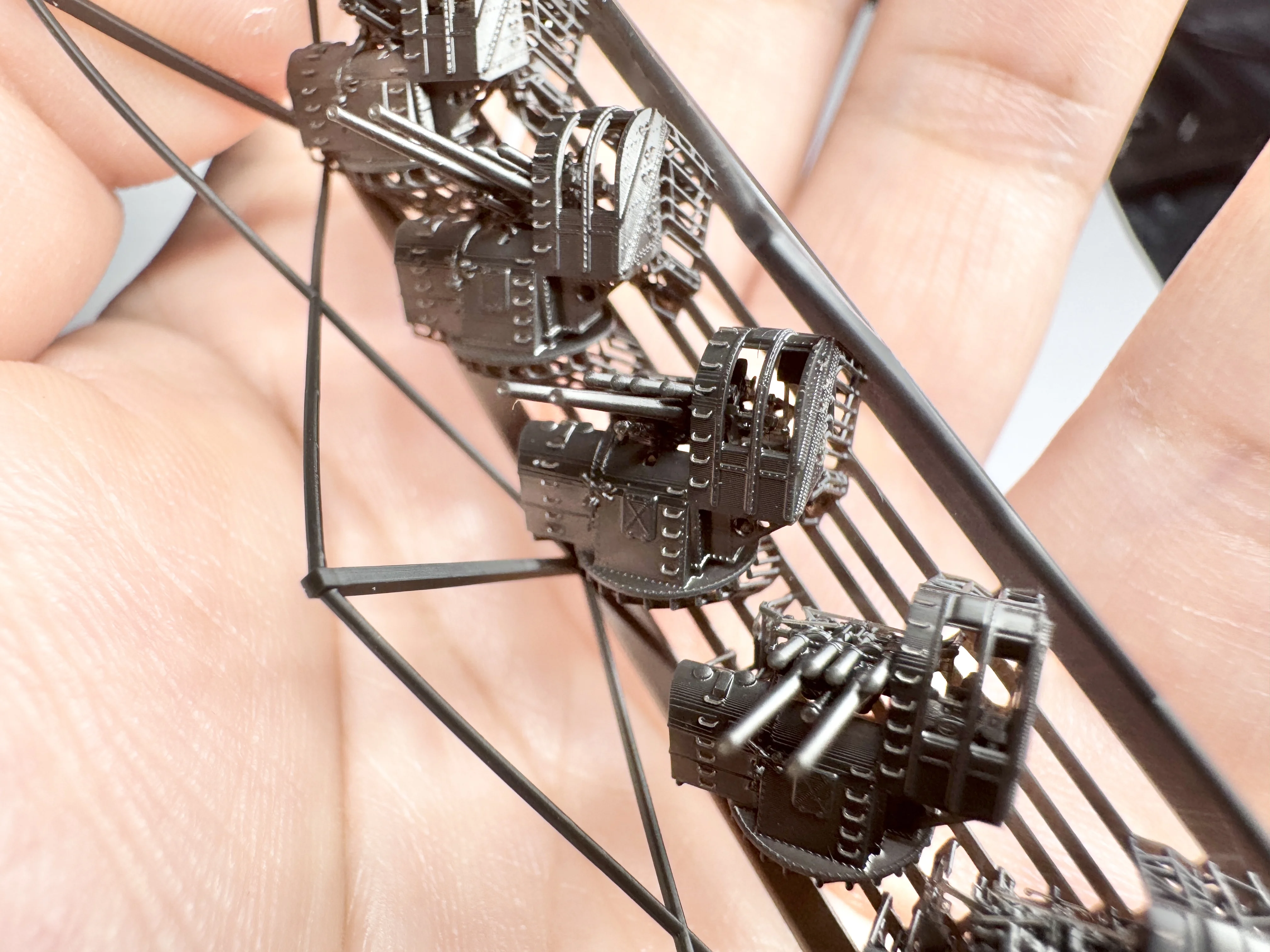 MUYI نموذج 1/350 مقياس نوع 89 127 مللي متر AA بندقية (النوع المبكر) تجميع نموذج بلاستيكي هواية الملحقات #5