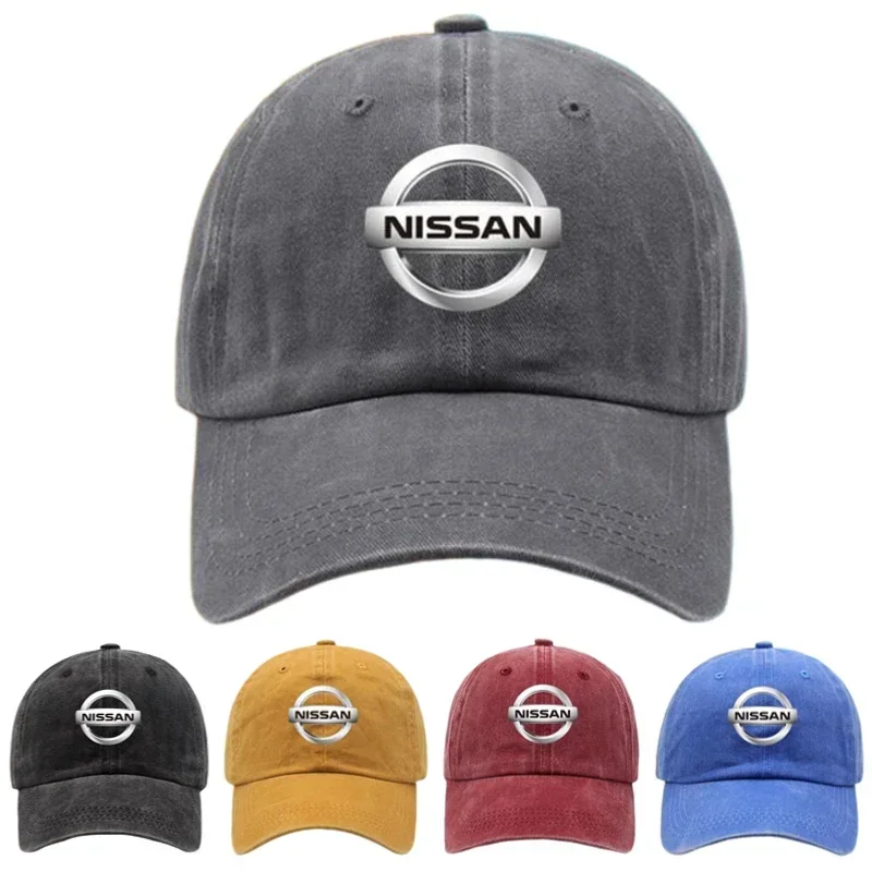 Cotton Casual Washed Cloth Hat for Nissan Baseball Cap Men Women Outdoor Sport Hiking Fishing Golf Sun Hat Adjustable Print Gift