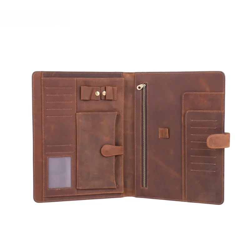 

European and American style first layer cowhide work folder