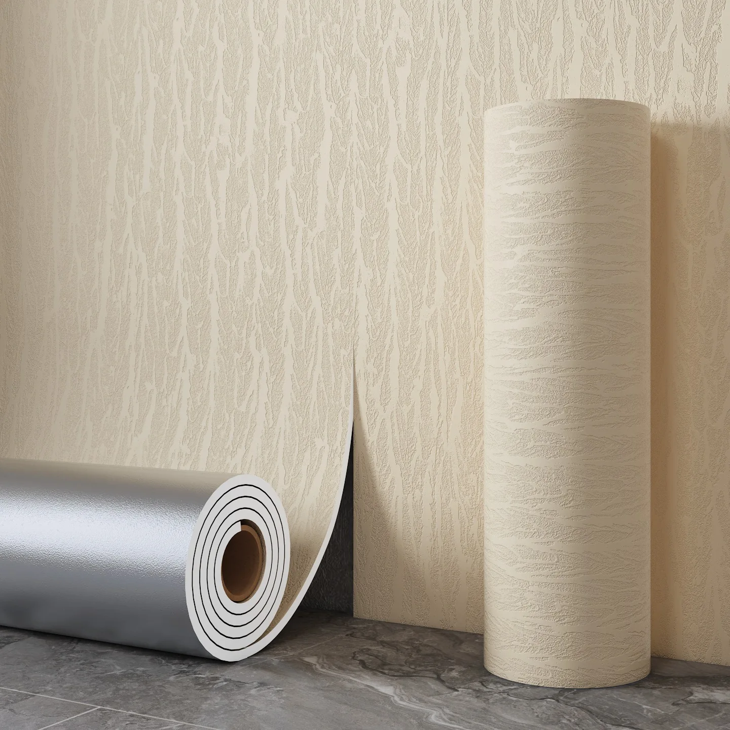 

60cmx5m Removable Self-Adhesive 3D Wall Covering Foam Panels Stone Look Waterproof for Shop Decoration Ceiling DIY Project