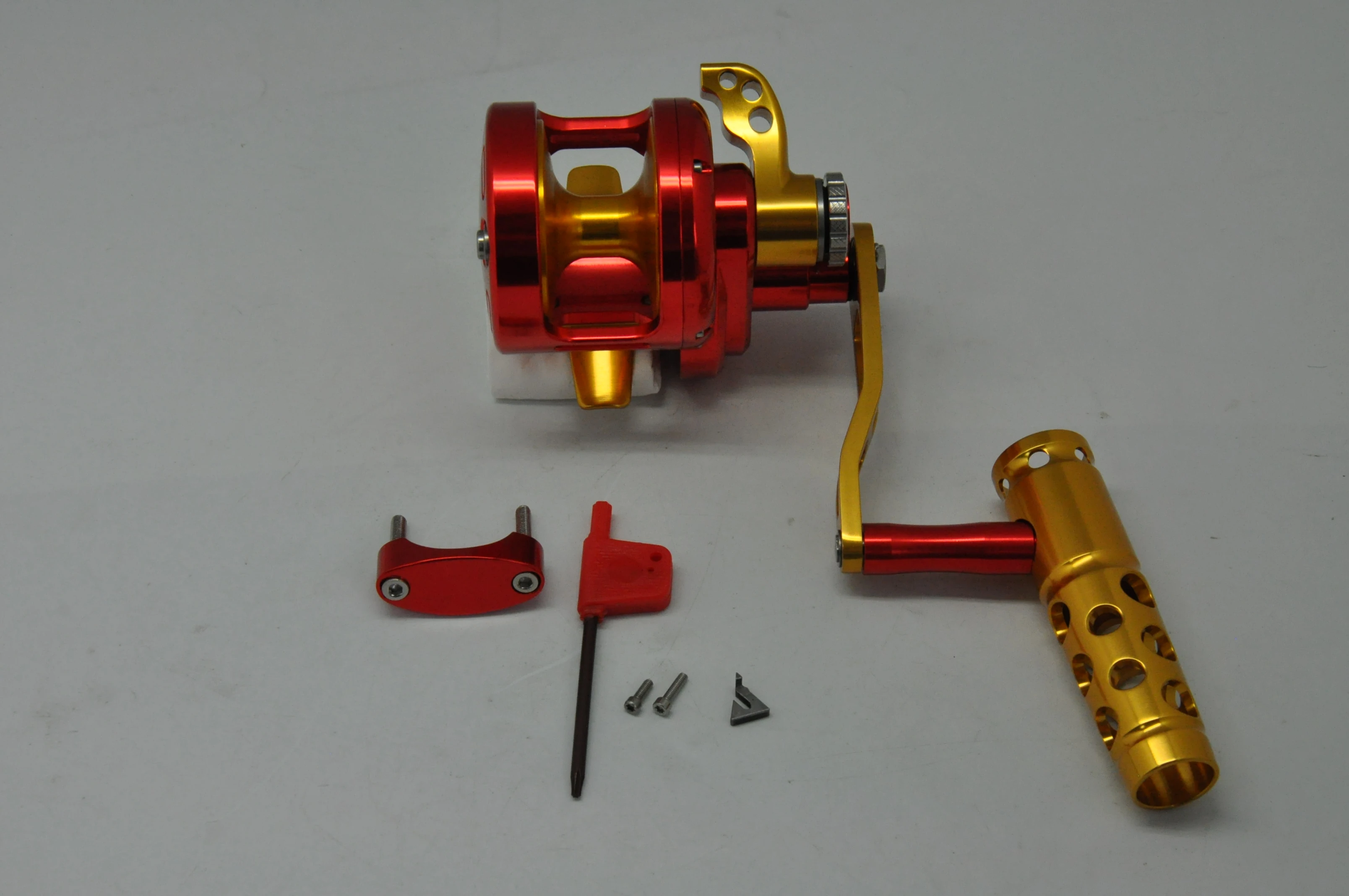 Carrete de pesca de agua salada de mar, carrete de Jigging lento de Metal completo para curricán, carrete de pesca con plantilla oceánica superior