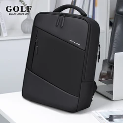 GOLF Business Backpack Men Laptop Backpacks 15 6 inches Waterproof Simple Elegant Back Pack Multi Pocket Compartment Rectangular