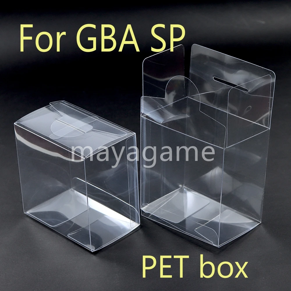 

20pcs Replacement Transparent PET Color Box For Nintend GameBoy Advance SP Clear Collect Display Case For GBA SP JP Version