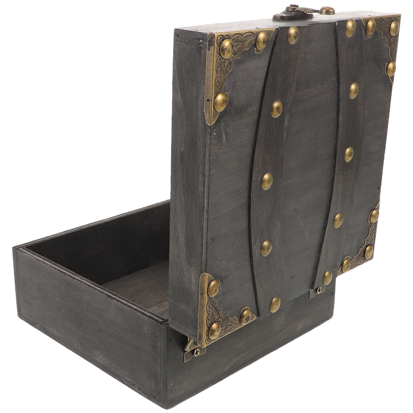 

Wooden Storage Box Medium Capacity Divider Compartments Organizer for Office Desk Stationery Craft Supplies Space Saving Design