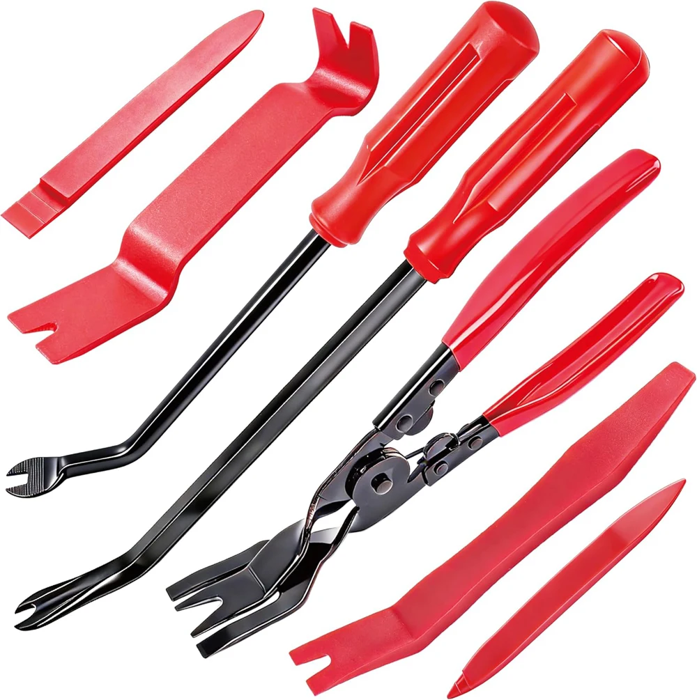 5/6-teiliges Auto-Verkleidungs-Demontagewerkzeug-Set, kratzfreies Hebelwerkzeug-Set für Autotür-Clips, Verkleidungen und Armaturenbrett-Reparatur – Detail 11