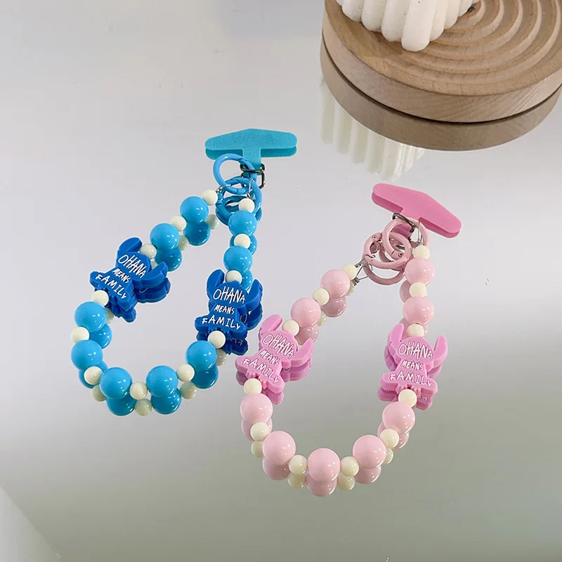 

Anime Lilo&Stitch Soft Rubber Phone Chain DIY Cartoon Character Accessories Keychain Decoration Backpack Pendant Girl Gift
