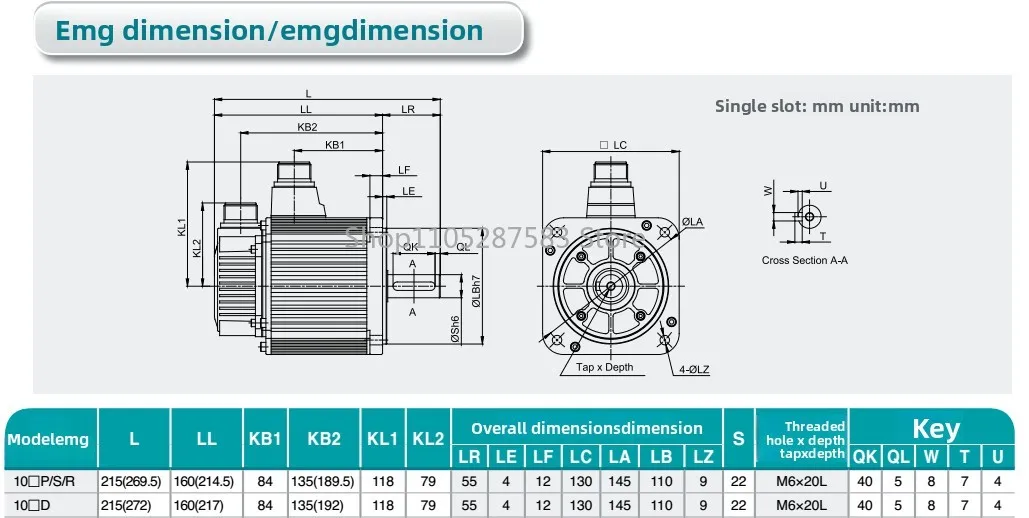 EMG10APA22, 1KW Servo Motor Brand New