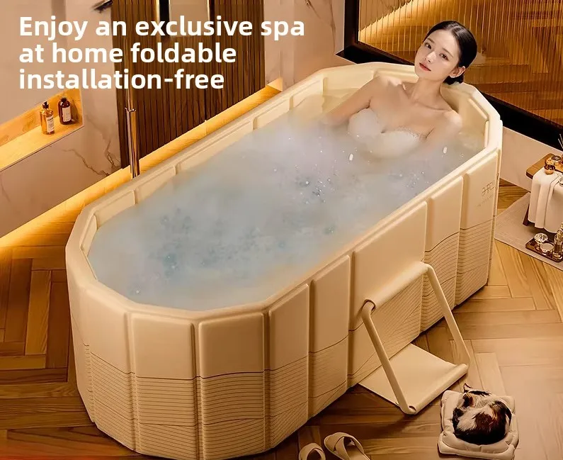 

Full Body Bath Bucket, Adult Folding Bathtub, Adult Household Sweat Bath Bucket, Large Children's Bath Tub Automatically Heated