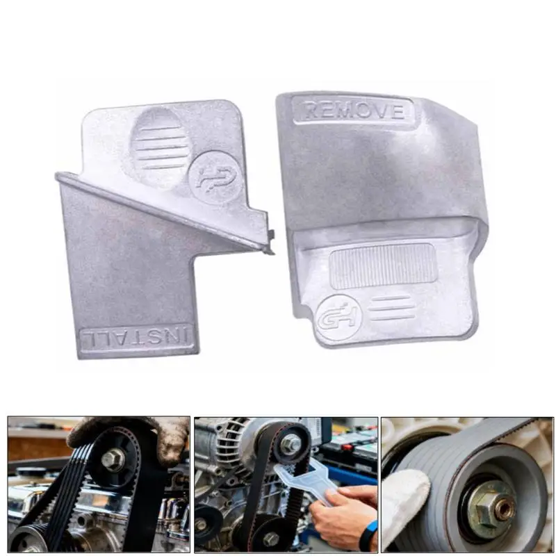 2Pcs Stretch Belt Service Remover Installer Tool Kit Automobile Ribbed Drive Belts Remover Aux Belt Removal Installer Tool