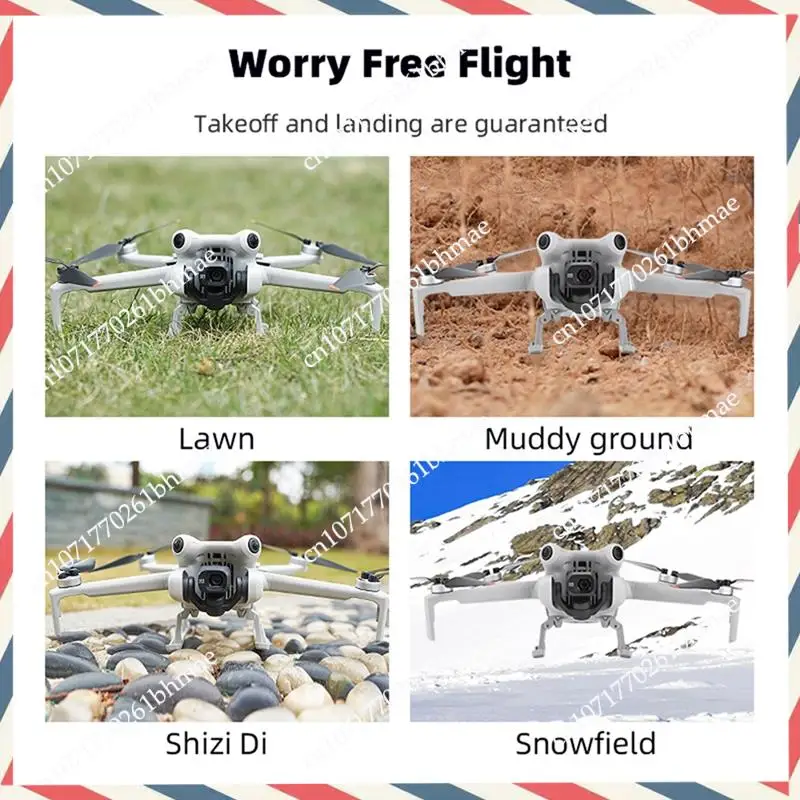 -A21Z para DJI MINI 4 PRO soporte de refuerzo trineo multifuncional tren de aterrizaje marco de protección de aterrizaje accesorios de elevación