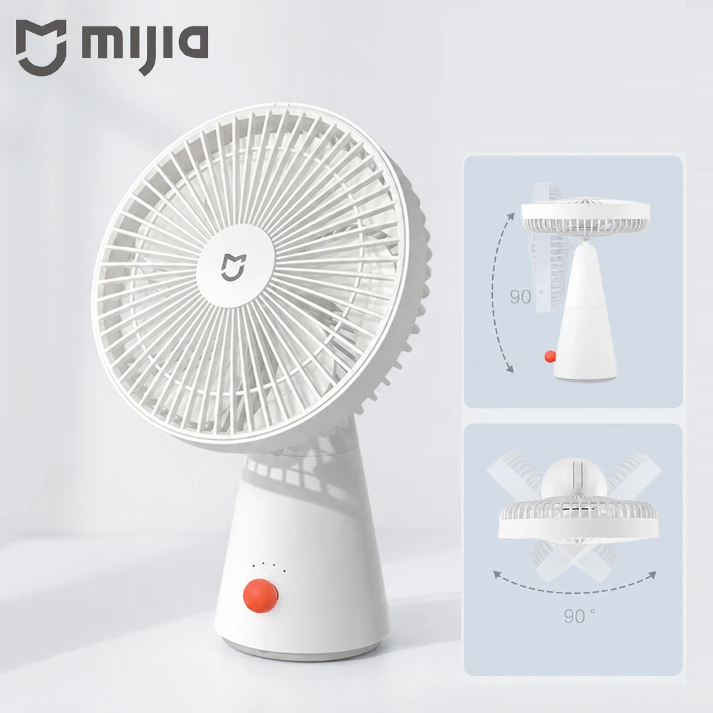 mijia-portable-desk-fan-usb-rechargeable-handheld-electric-fans-cordless-air-cooling-small-fan-4-gears-speed-long-standby-time