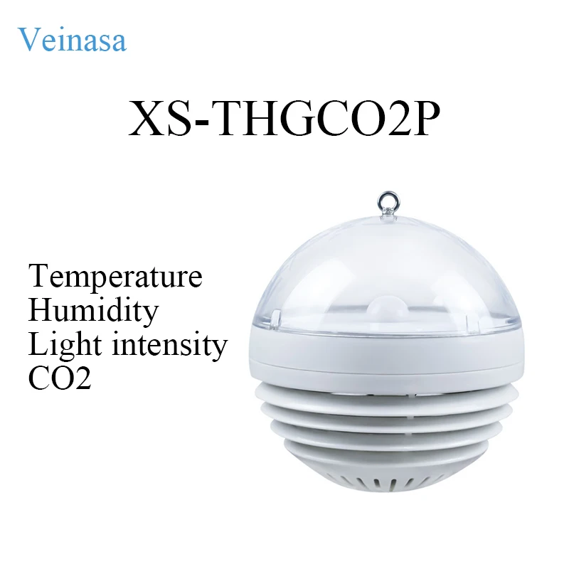 2026 Veinasa XS-THGCO2P Plastic Spherical Microclimate Instrument 4G Communication Meteorological Monitoring Temperature Humidit
