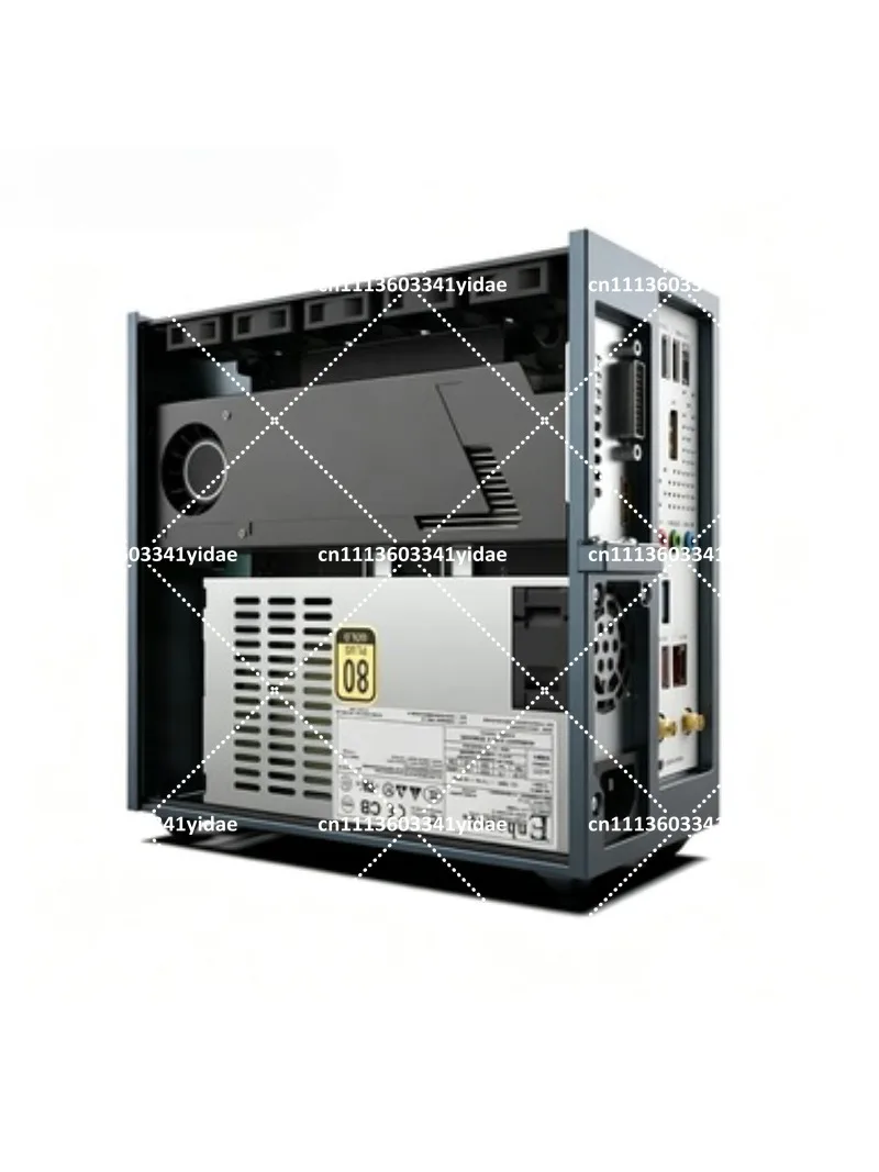 Mini ITX 2.0 BKB Case for Dual-Slot Half-Height GPU 3.66L Small Form Factor PC Chassis