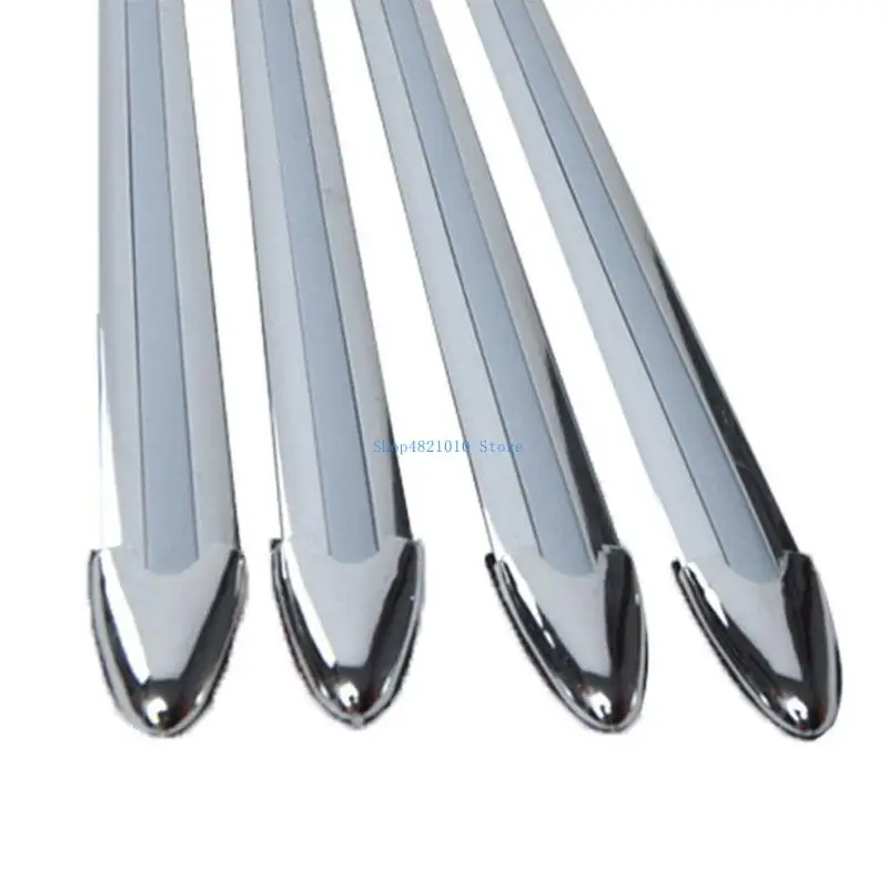 

T3LF 4Pcs Universal Vehicle Door Protector Anti-scratch Bumper Protective Rubber Bar Car Door Protector