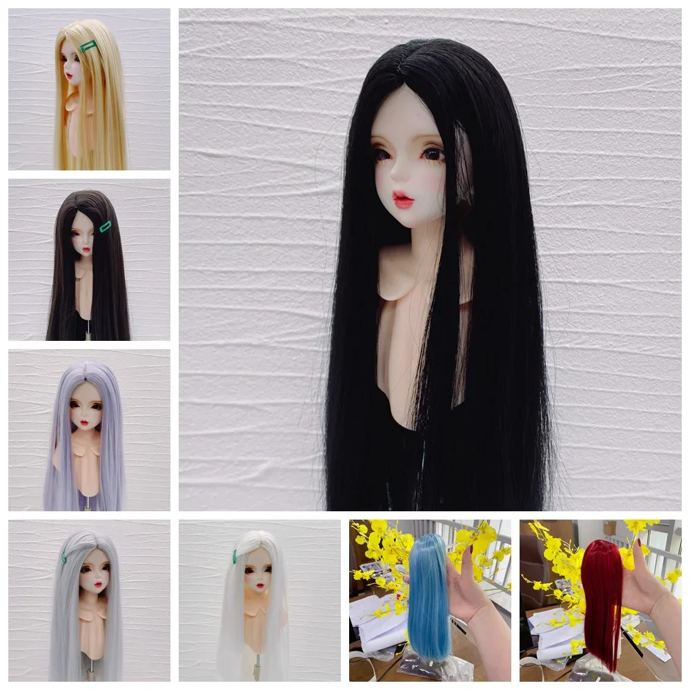 1/3 1/4 1/6 1/8 1/12 BJD SD wig male and female baby wig straight hair in uncle doll wig  high temperature fiber hair 25 color