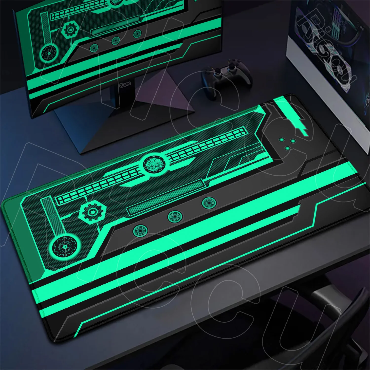 الخيال العلمي نمط الكمبيوتر 400X900MM ماوس الوسادة الألعاب ملحقات الكمبيوتر شعور كبير بالعلوم والتكنولوجيا XXL حصيرة مكتبية منصات لوحة المفاتيح