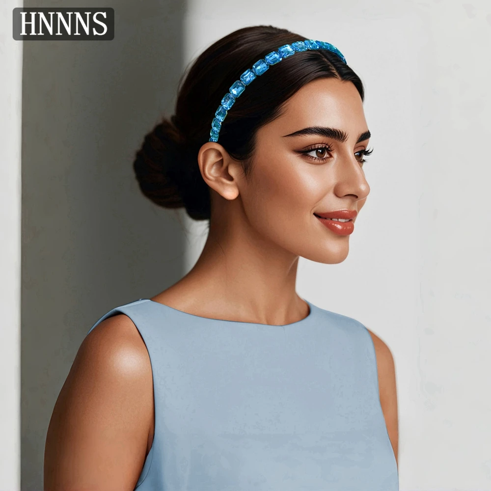 

HNNNS Simple Wedding Dress Hair Accessories Rhinestone Headdress Vintage Party Banquet Headpiece Elegant Girl Headwear A12