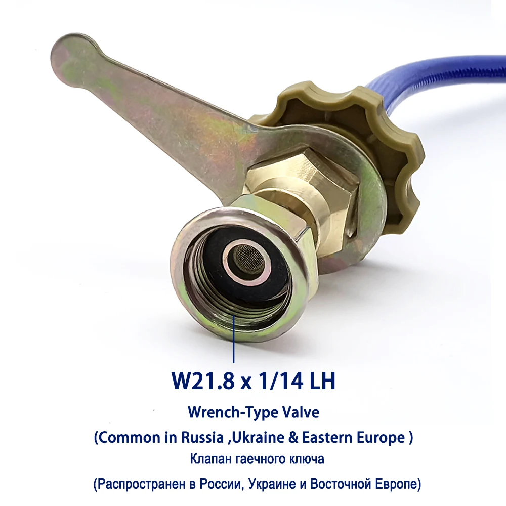 Eastern European Type LPG Torch Gold Silver Smelting Copper Aluminum Gas Welding Torch With W21.8 x 1/14 LH Threaded Adaptor