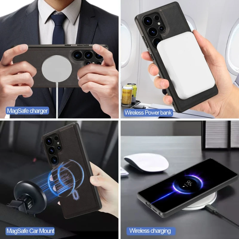 Abnehmbare magnetische Flip Wallet Case Ledertasche für Samsung Galaxy A14 A15 A16 A34 A35 A36 A52 A53 A54 A55 A56