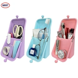 Vertical pen bag erect not fall girl Kawaii pen holder large capacity stationery Organizer storage box school office supplies