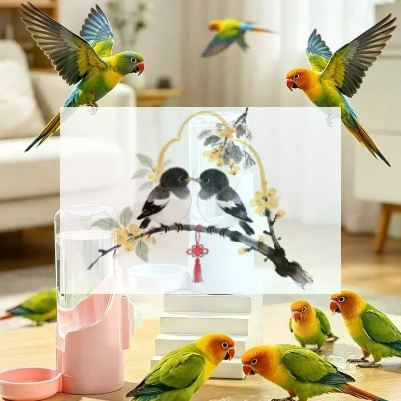 موزع ماء أوتوماتيكي معلق للقفص - مراجعة Bird Cage Parrot وسعره