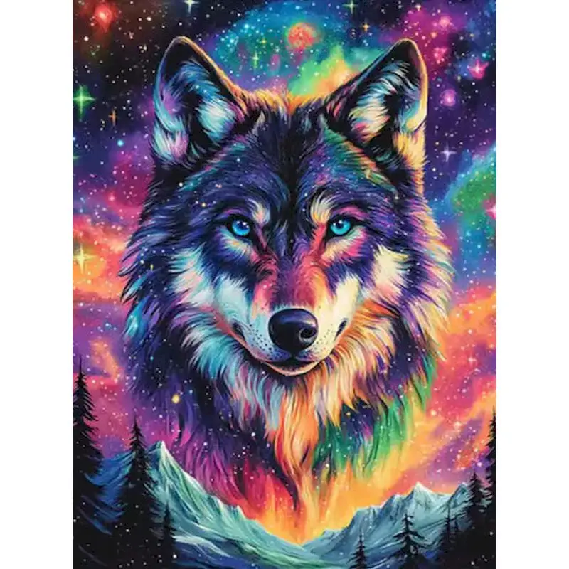 

Wolf Paint By Numbers Hand Painting Decorative Paintings Landscape Acrylic Painting on Canvas Handiwork Art Drawing By Numbers ﻿
