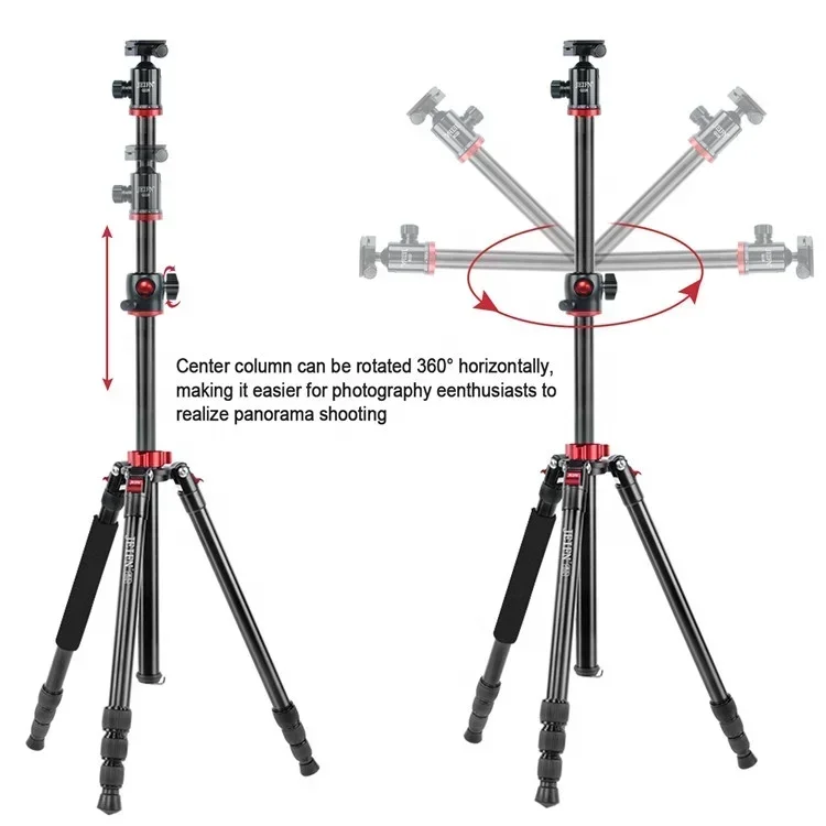 Trépied vidéo en aluminium de 2m, trépieds professionnels pour caméra