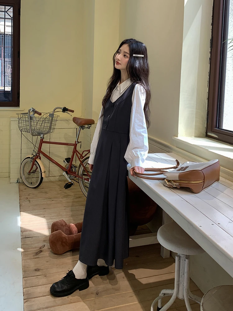 

Korean Sle JK Suit Set Women's Faionable Spring New Two-Piece Set Age-Defng Cute ort Length V-Ne Long Sve Loose Fit