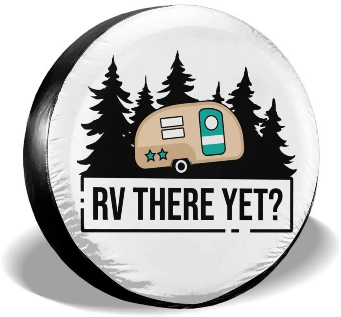 

Delerain RV There Yet Spare Tire Covers for RV Trailer SUV Truck and Many Vehicle, Wheel Covers Sun Protector Waterproof, (