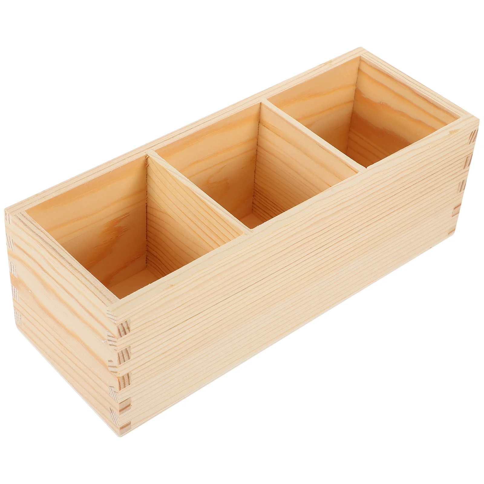 

Wooden Multi-grid Pen Holder Holders Brush Makeup Desktop Accessories Pencil Organizer